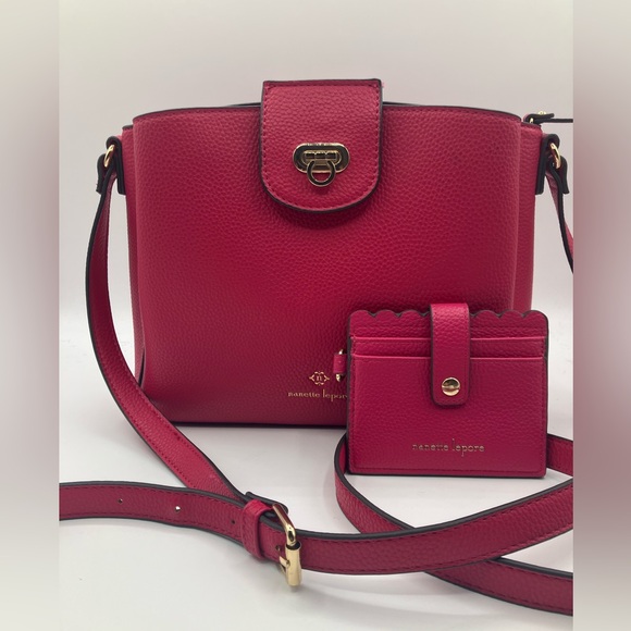 Nanette Lepore Handbags - ‼️SOLD ‼️💜SET Nanette Lepore Fuchsia Shoulder Bag with Wallet